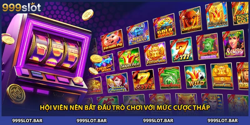 Hội viên nên bắt đầu trò chơi với mức cược thấp